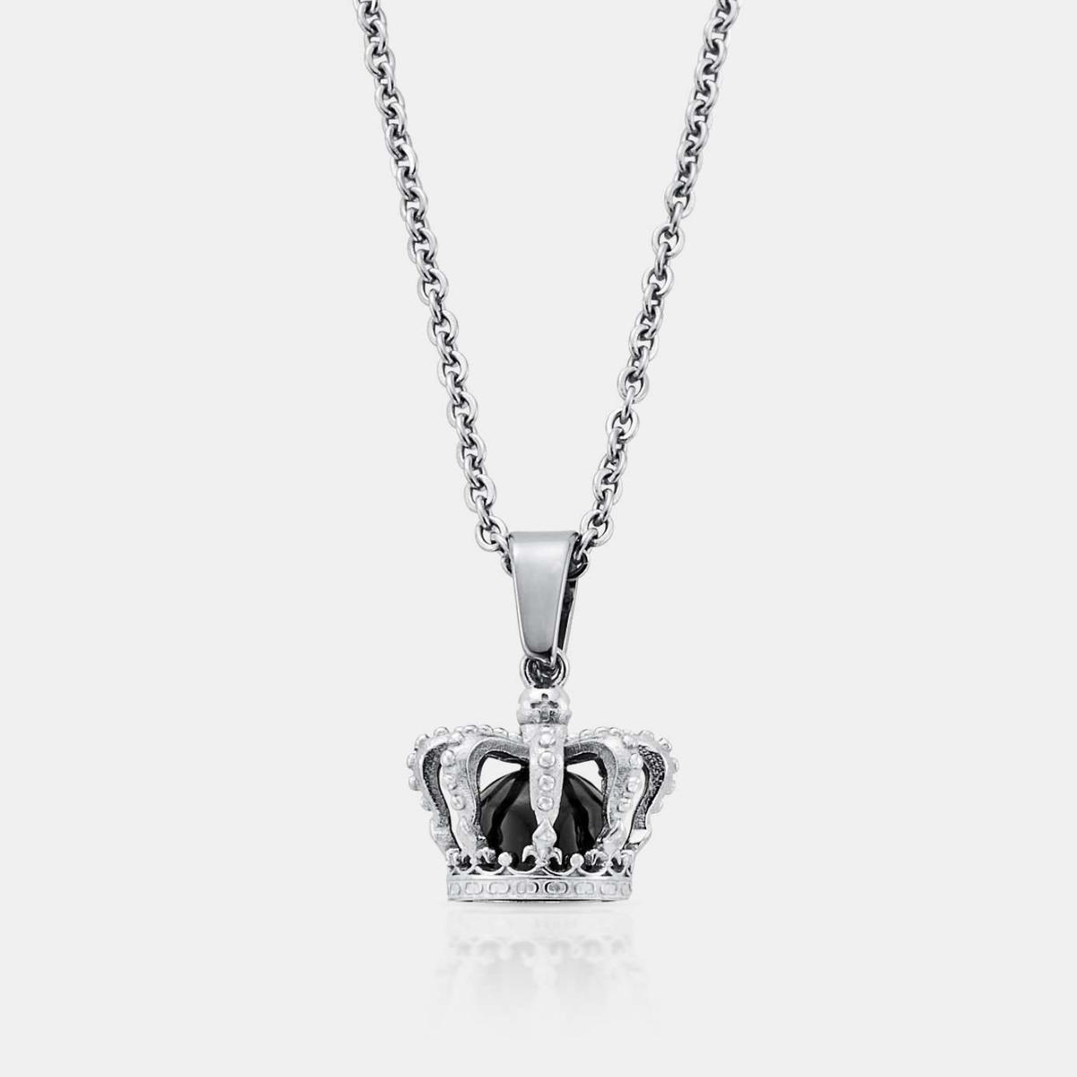Men's King's Crown Pendant (Silver)