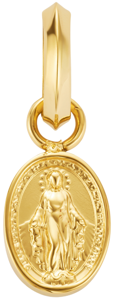 Mini Virgin Mary Pendant (Gold)