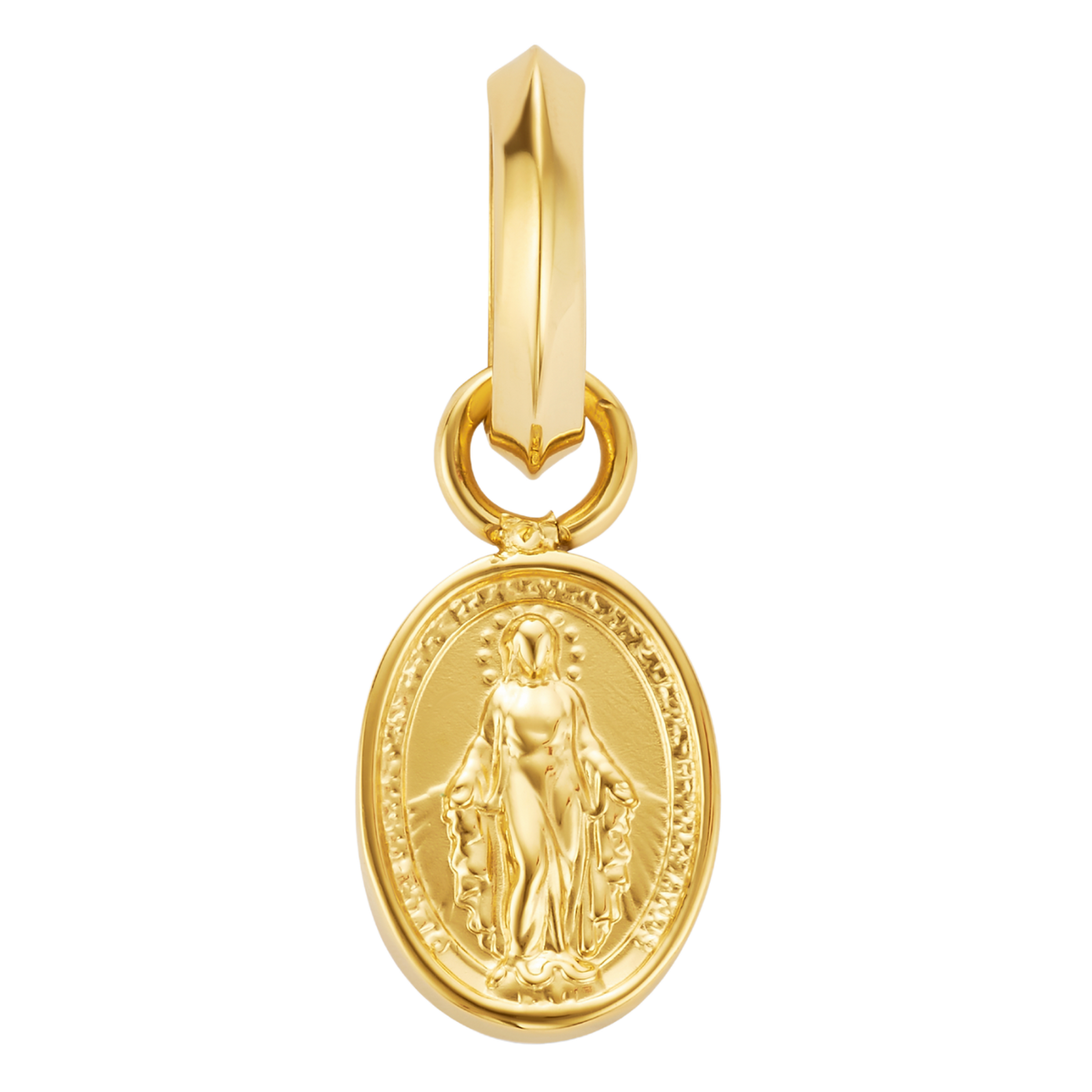 Mini Virgin Mary Pendant (Gold)