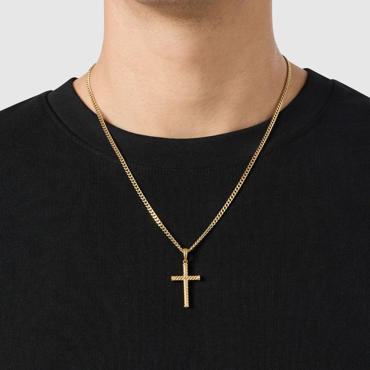 Rope Cross (Gold)
