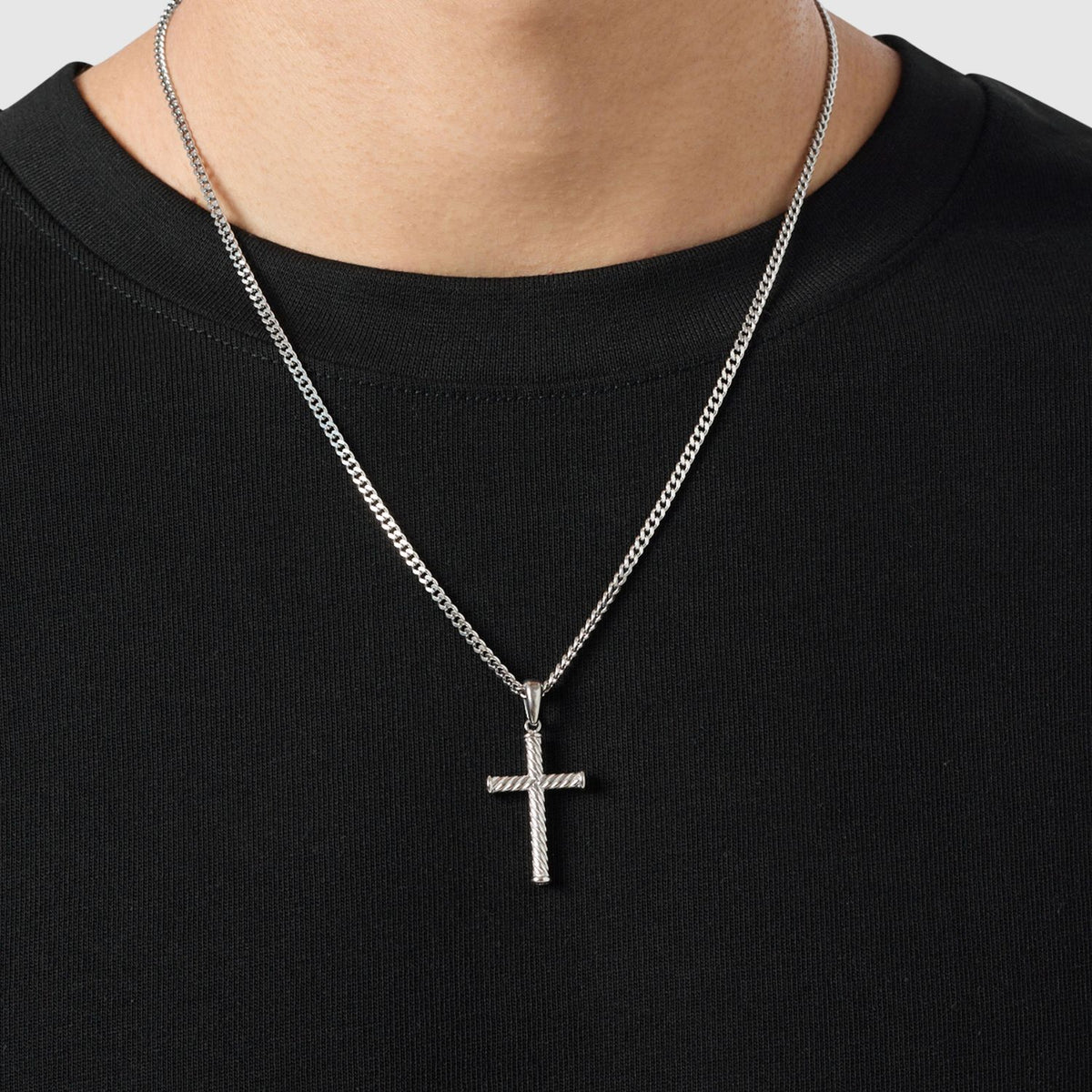 Rope Cross (Silver)
