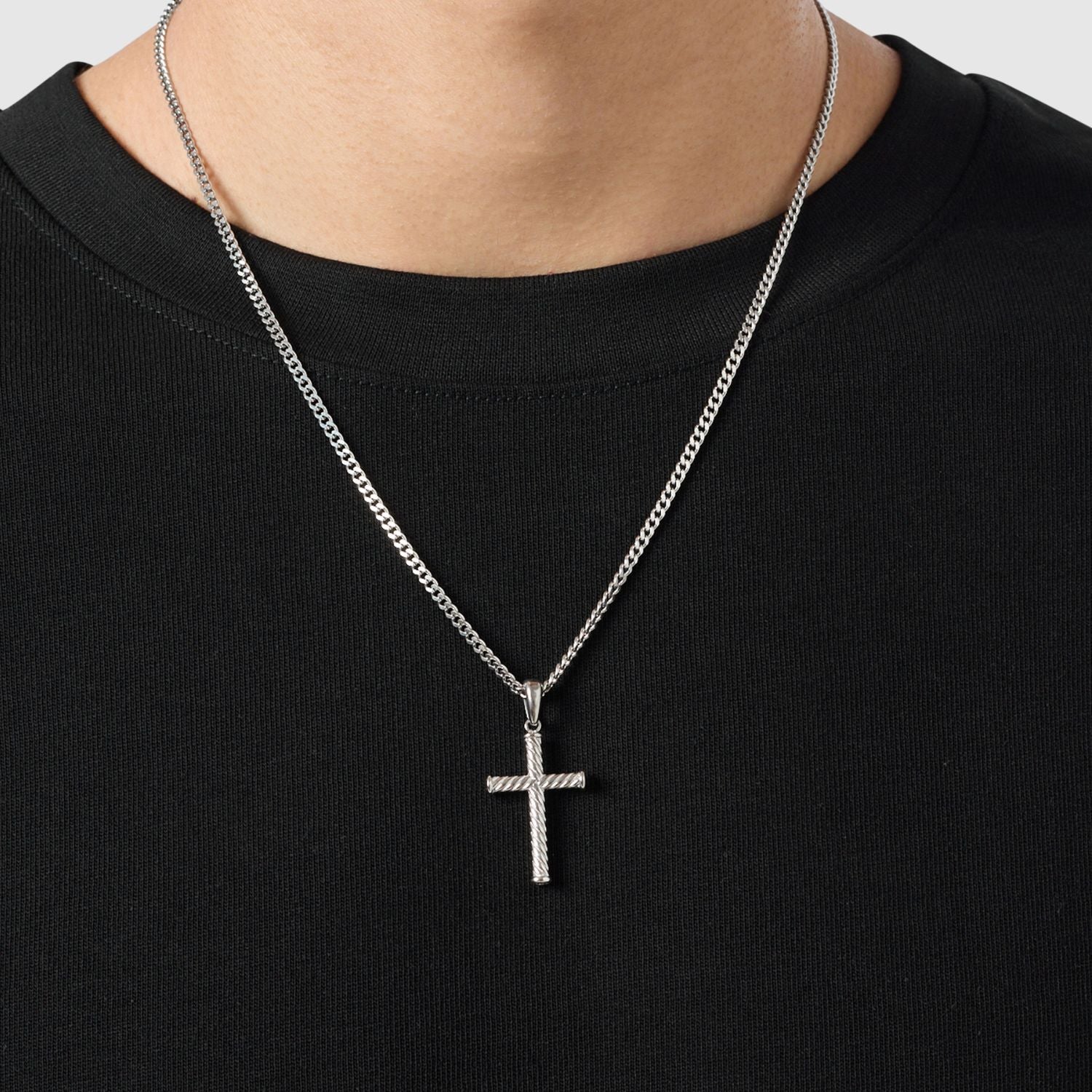 Rope Cross (Silver)