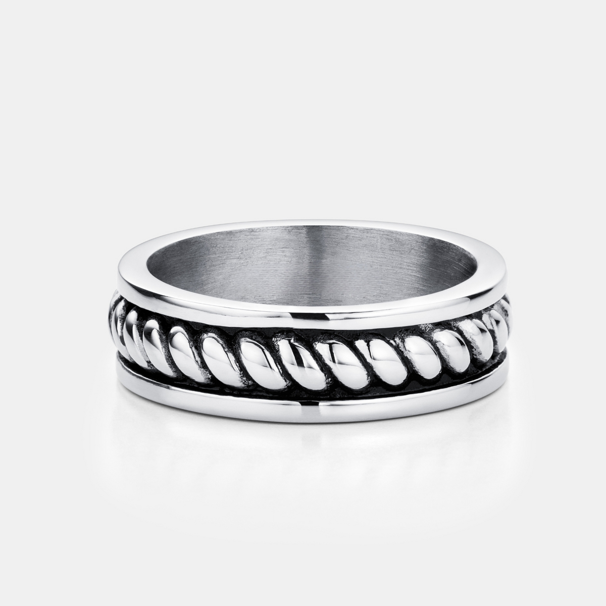 送料関税込【CRAFTD London】ROPE RING リング Gold Silver Rope Ring (Silver)