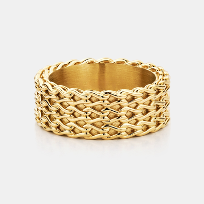 Rope Stack Ring (Gold)