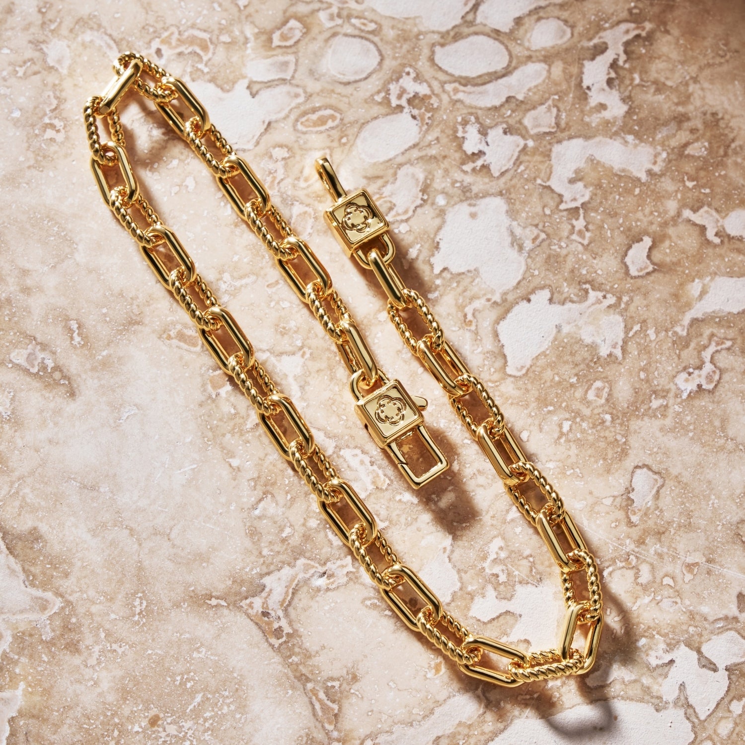 Rope Link Bracelet (Gold)
