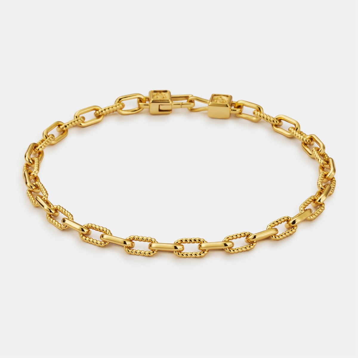 Rope Link Bracelet (Gold)