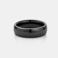 Rounded Ring (Black) 7mm | Tungsten