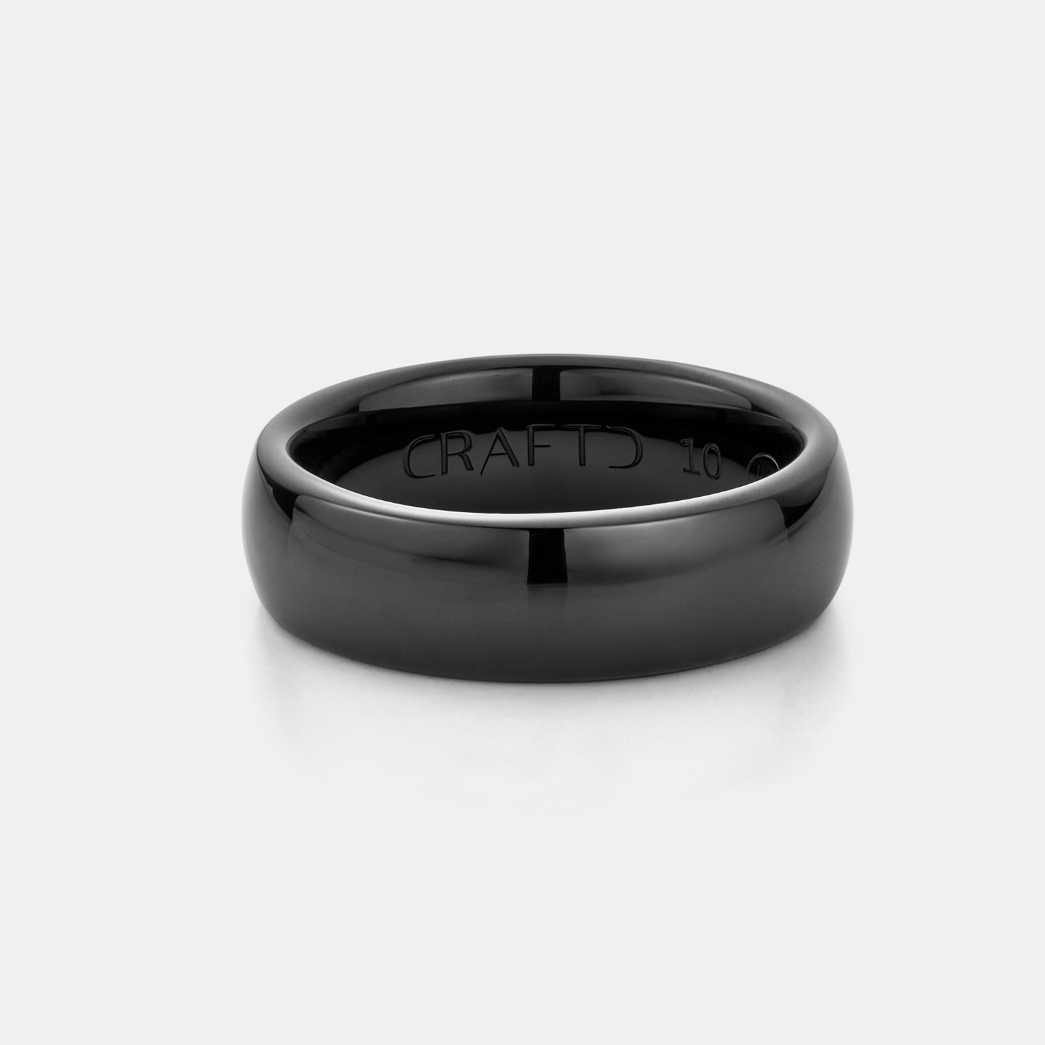 Rounded Ring (Black) 7mm