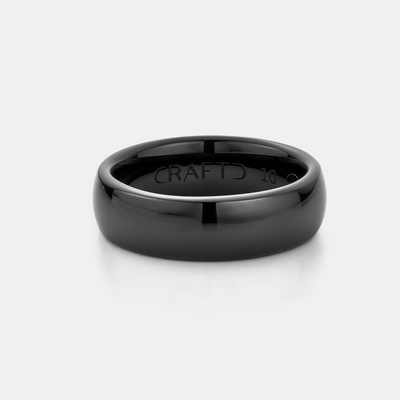 Rounded Ring (Black) 7mm