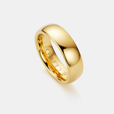 Rounded Wedding Ring (18ct Gold) 7mm