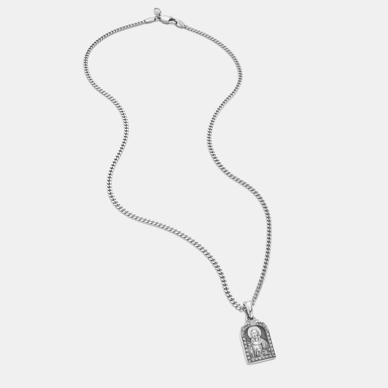 Sacred Heart Jesus (Silver)