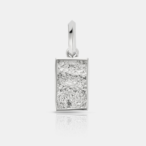Mini Hammered Rectangle (Silver)
