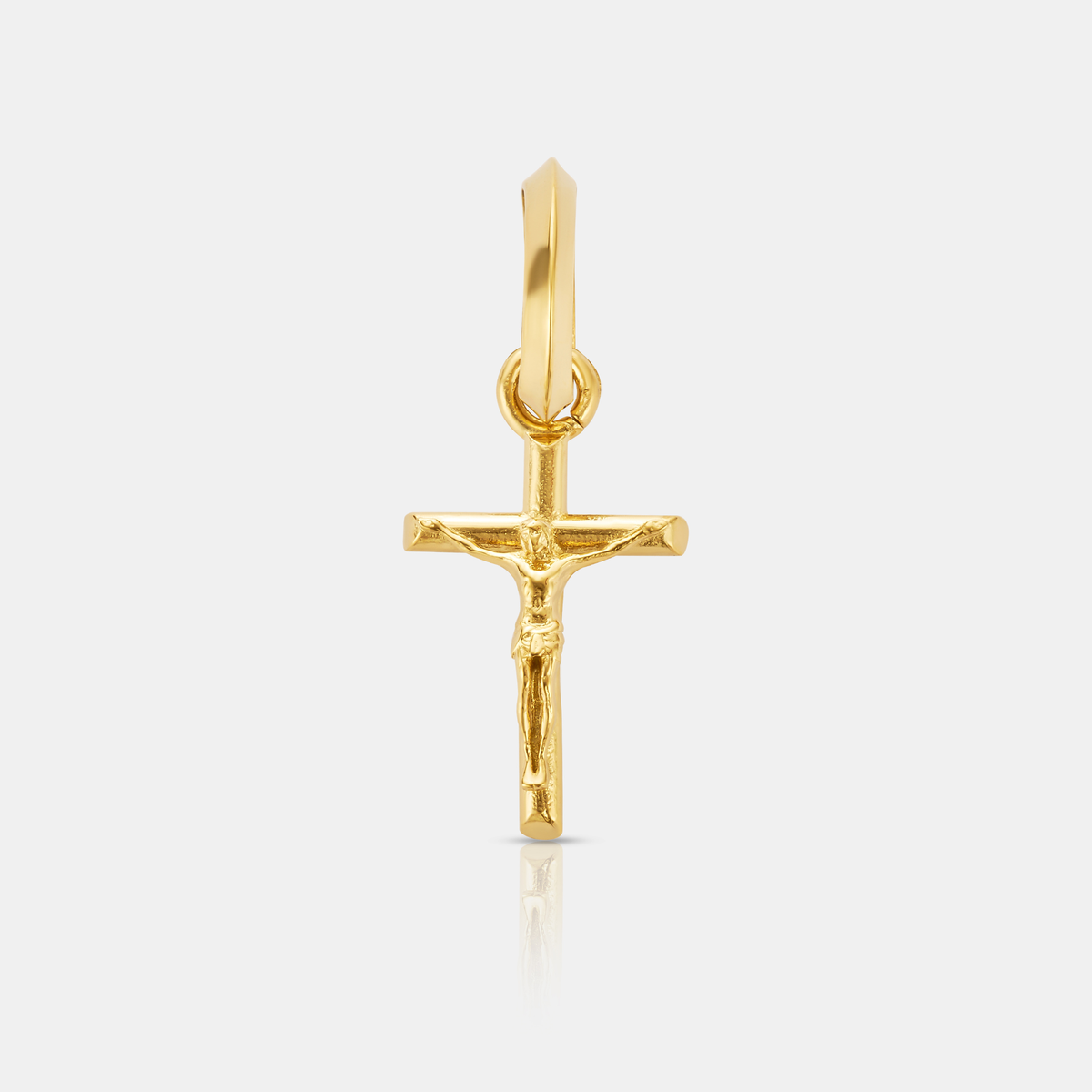 Mini Crucifix Pendant (Gold)