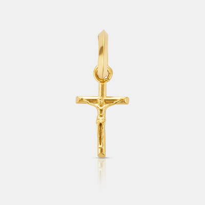 Mini Crucifix Pendant (Gold)