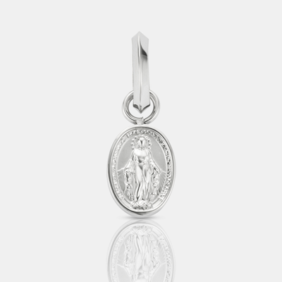 Mini Virgin Mary Silver