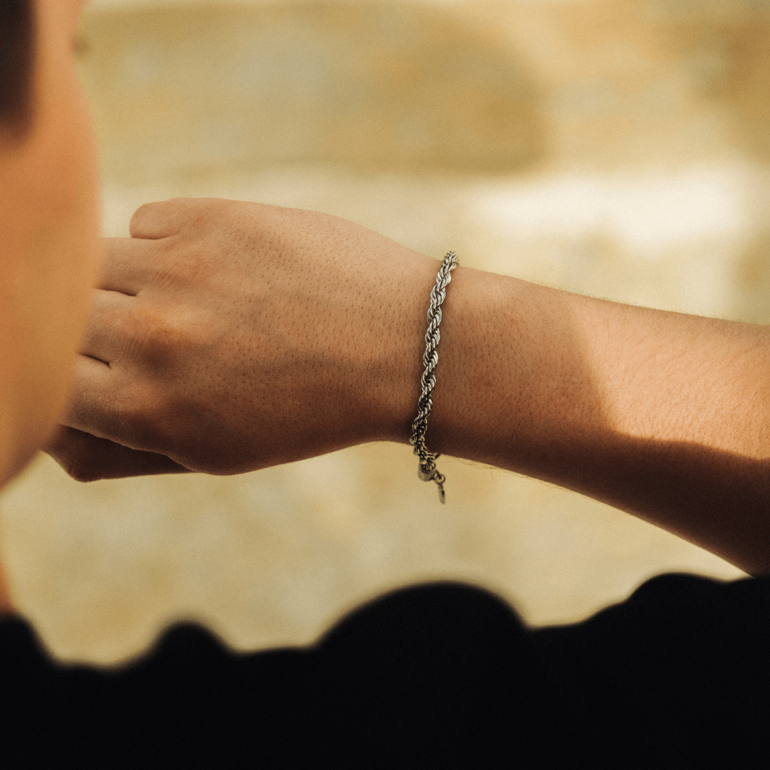 Rope Bracelet (Silver) 5mm