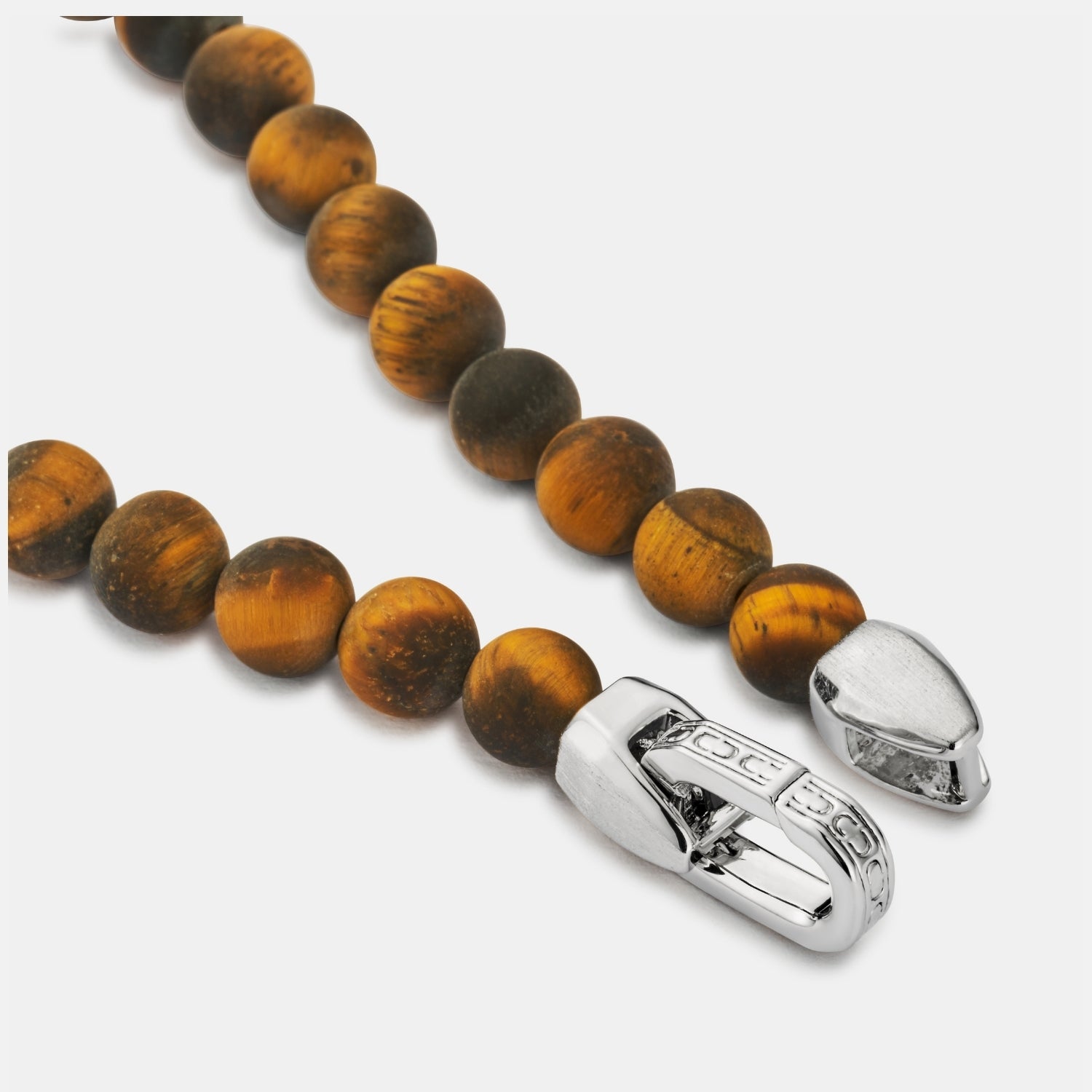 Tiger's Eye Lock Bracelet (Silver)