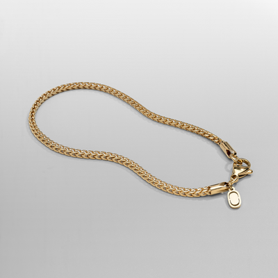 Wheat Bracelet (Gold) 3mm