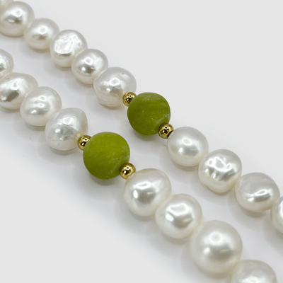 Forest Green - Real Pearl Necklace