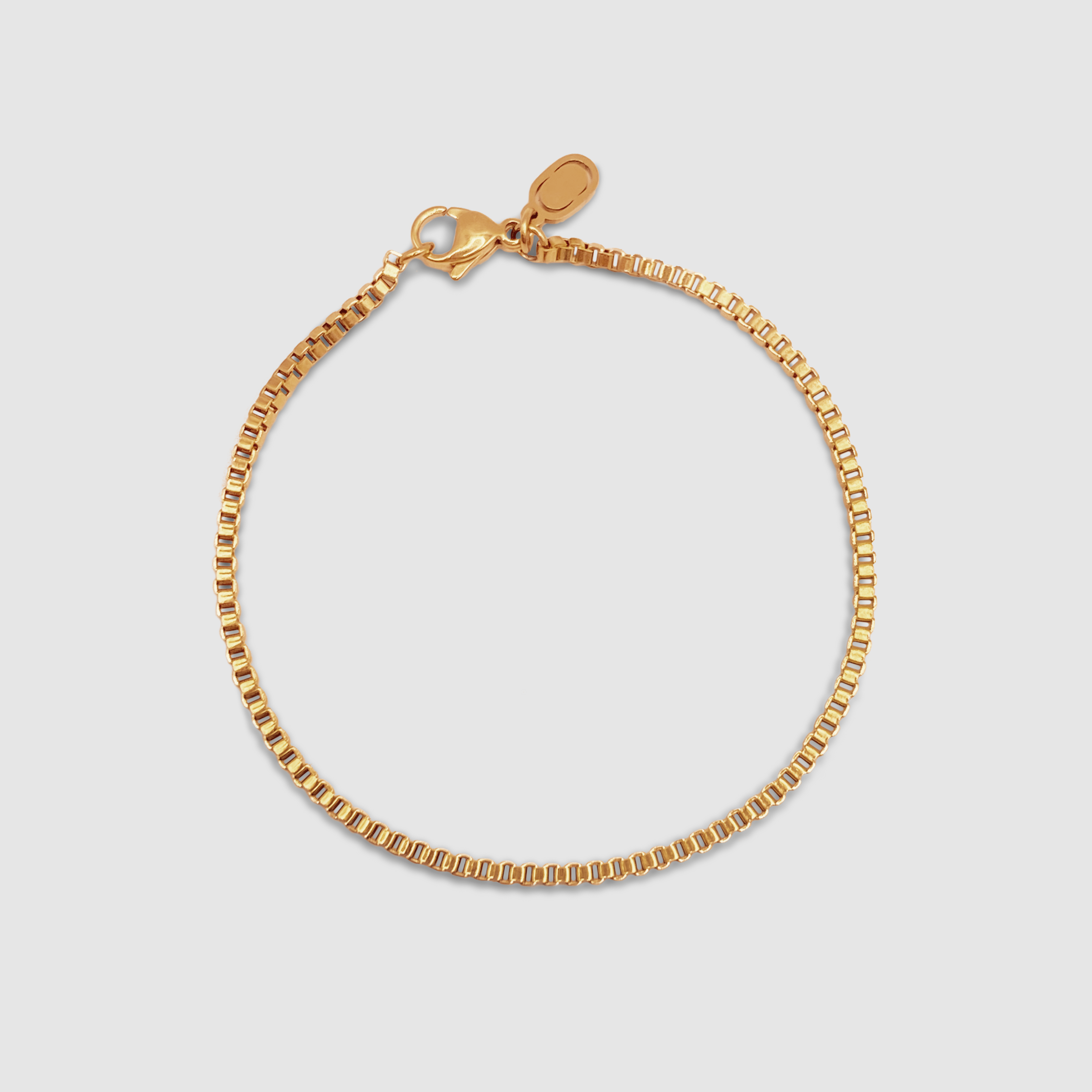 Box Bracelet (Gold) 2mm