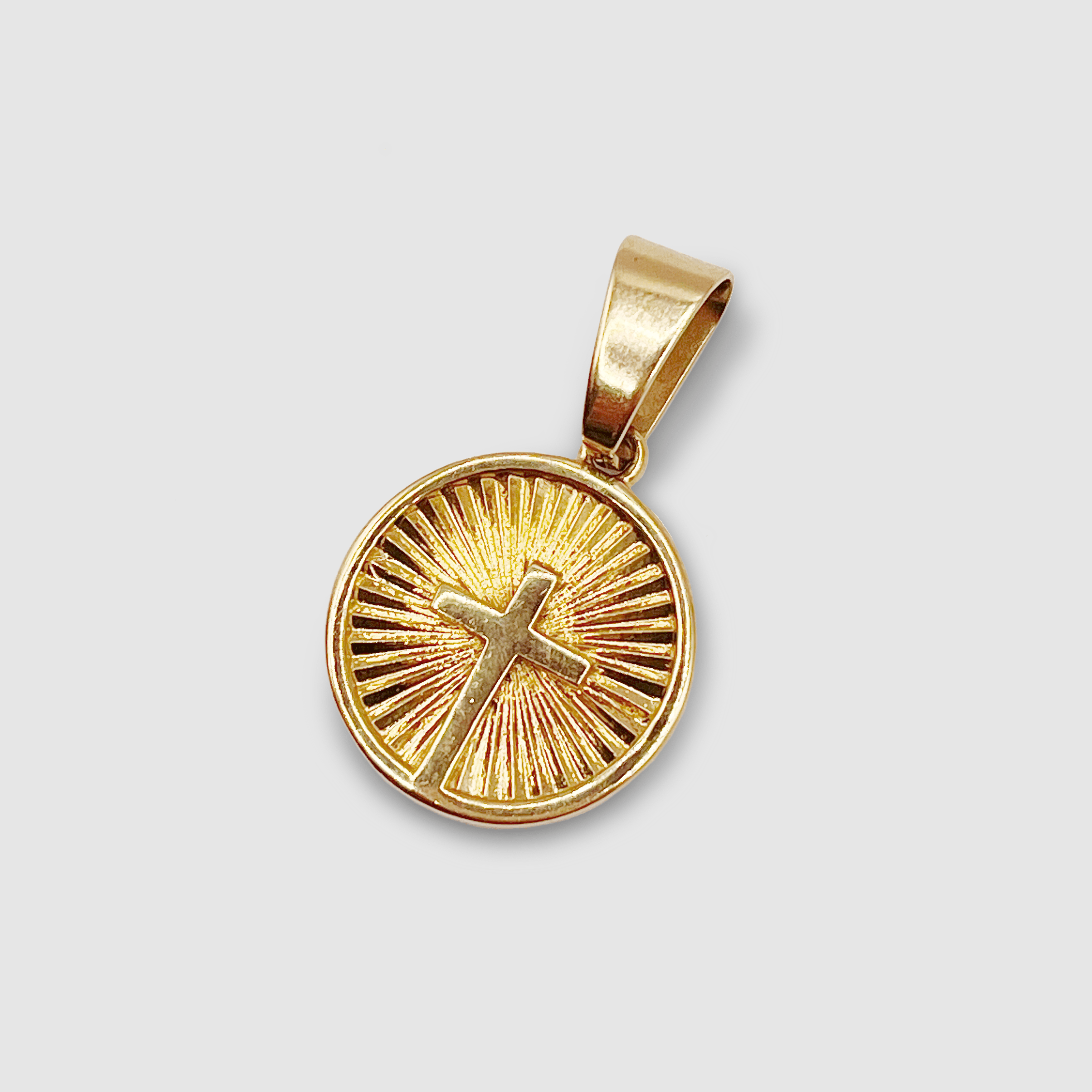 Circle Cross Pendant (Gold)
