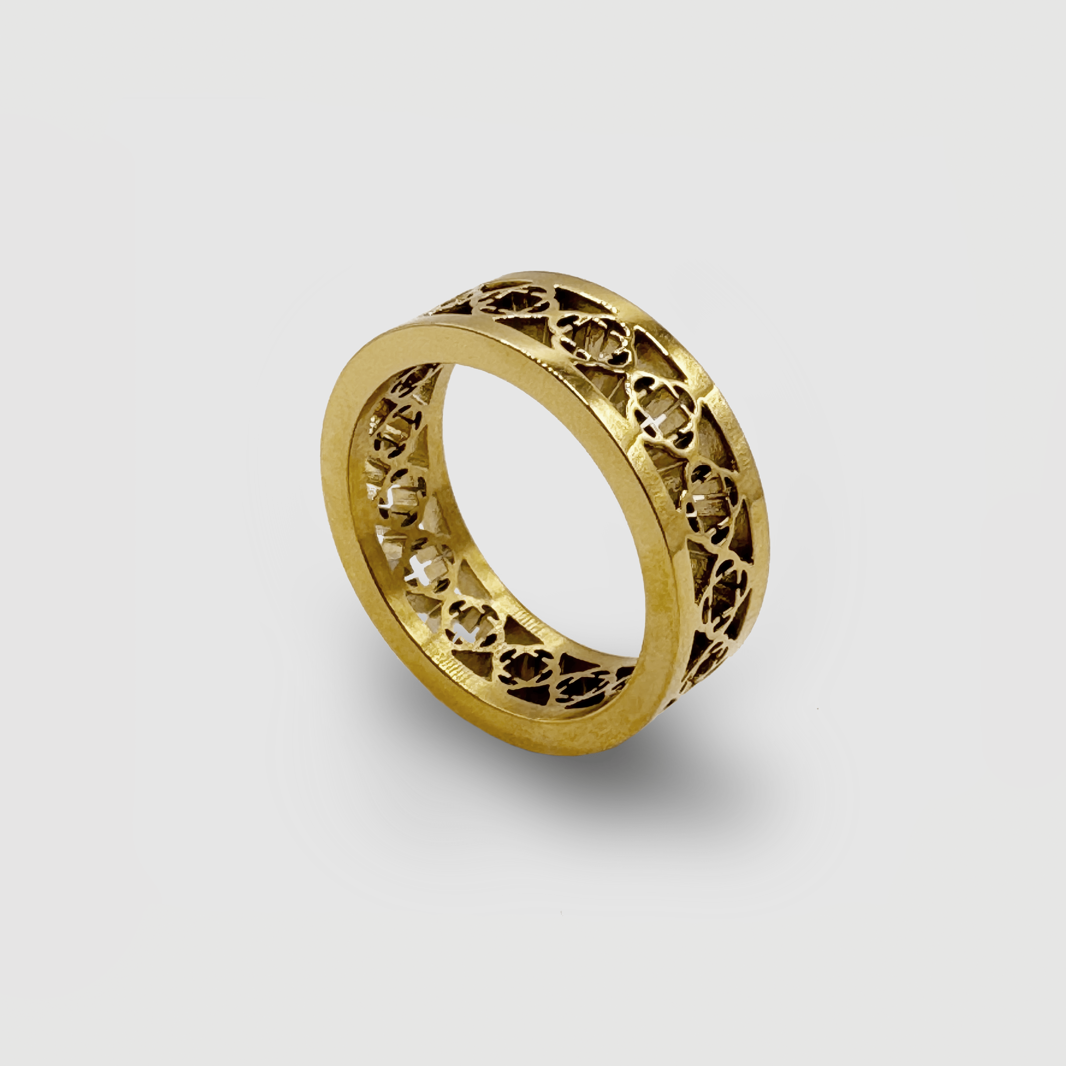 Clover Band Ring (Gold)
