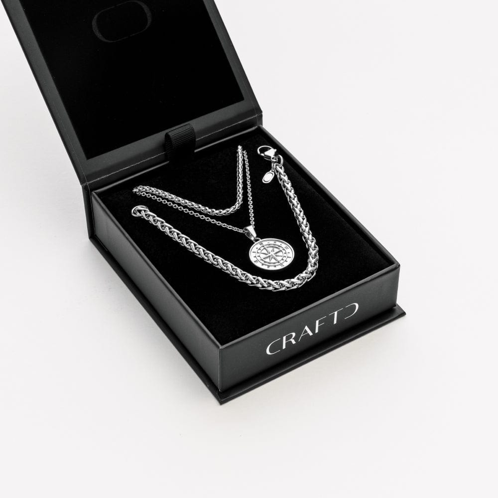 Compass Gift Set (Silver)
