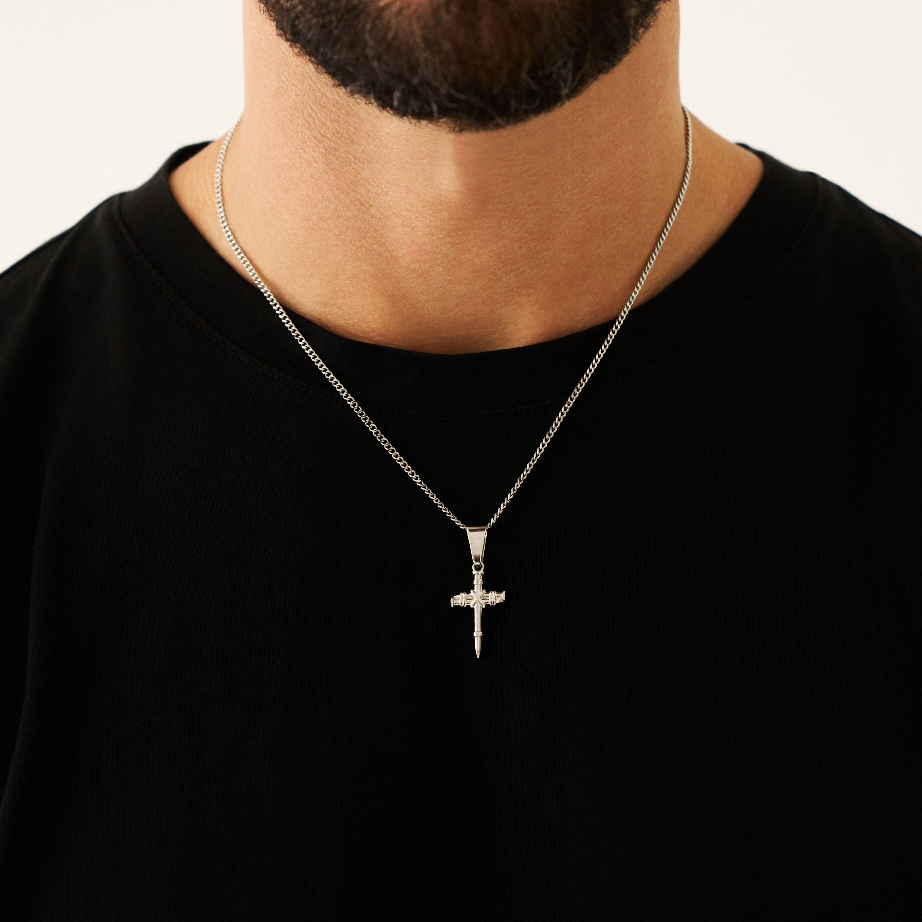Nail Cross Pendant (Silver)