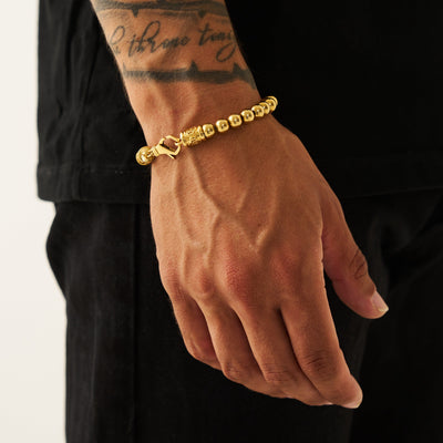 Chrome Ball Bracelet (Gold)