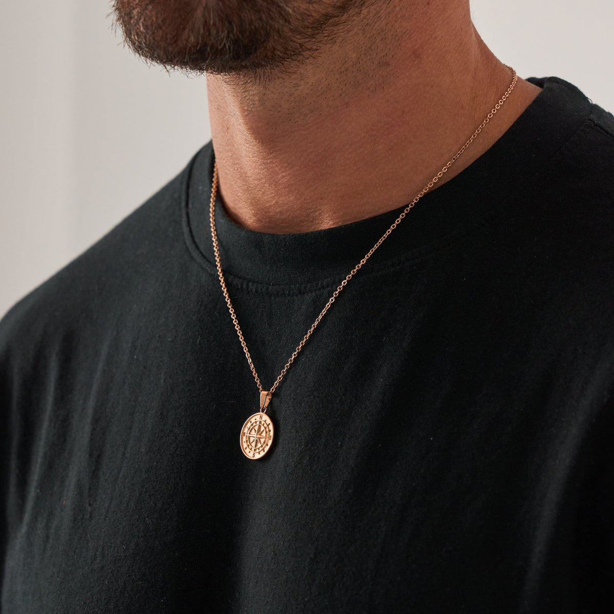 Compass Pendant (Rose Gold)