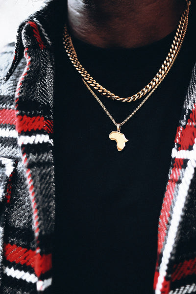 Africa Pendant (Gold)