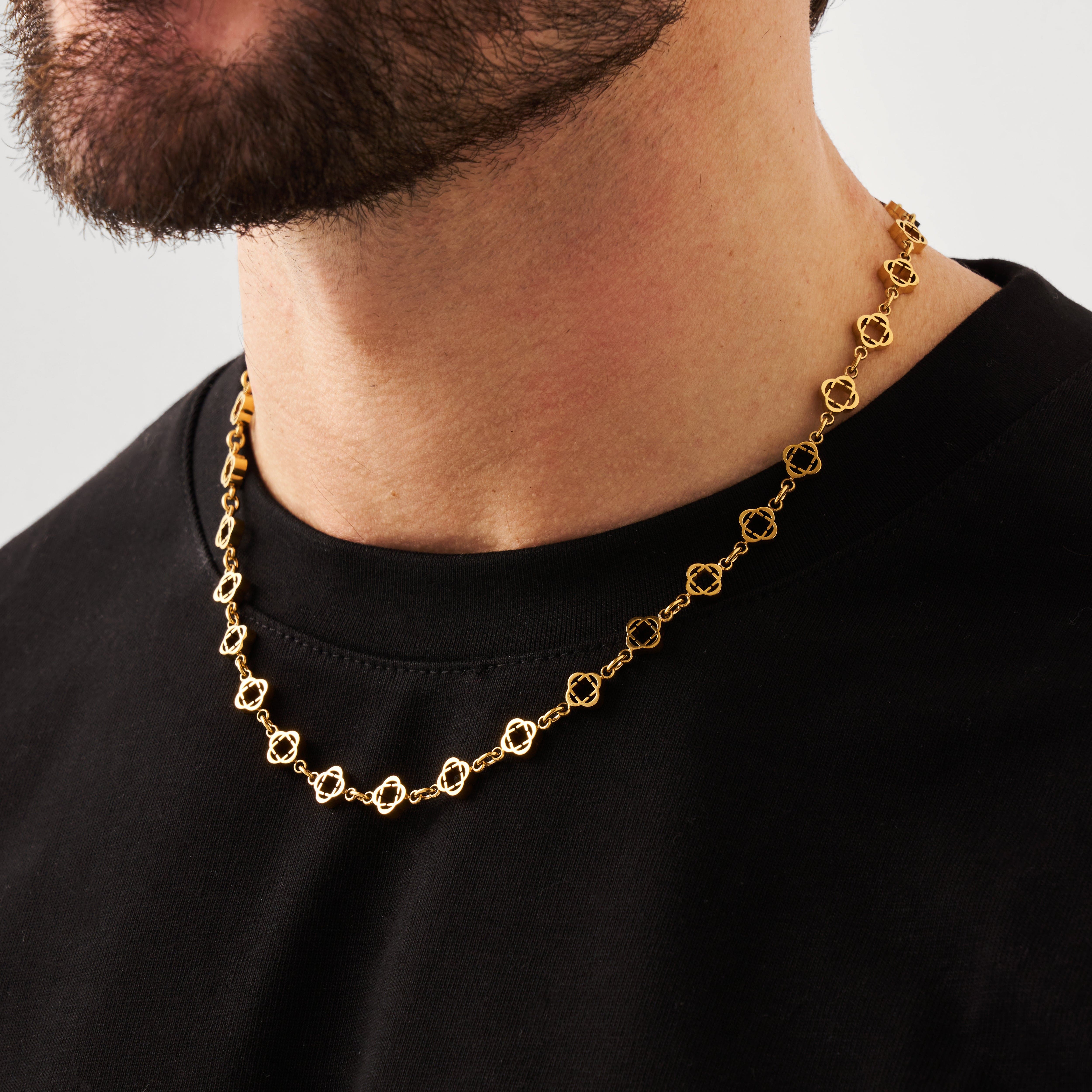 Clover Link Necklace (Gold)