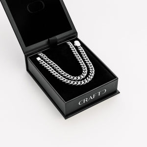 Cuban 8mm Gift Set (Silver)