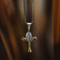 Jesus & Mary Cross Pendant (Silver)