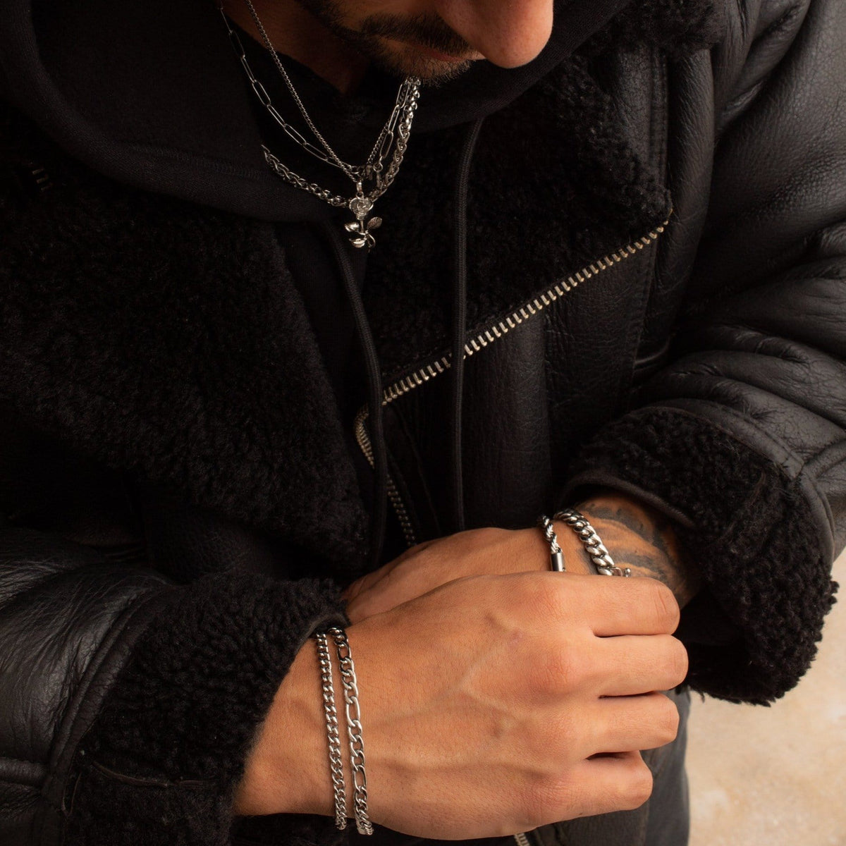 Figaro Bracelet (Silver) 5mm