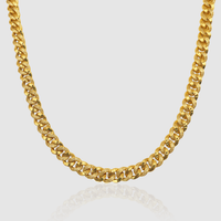 Half Iced Cuban (Gold) 8mm