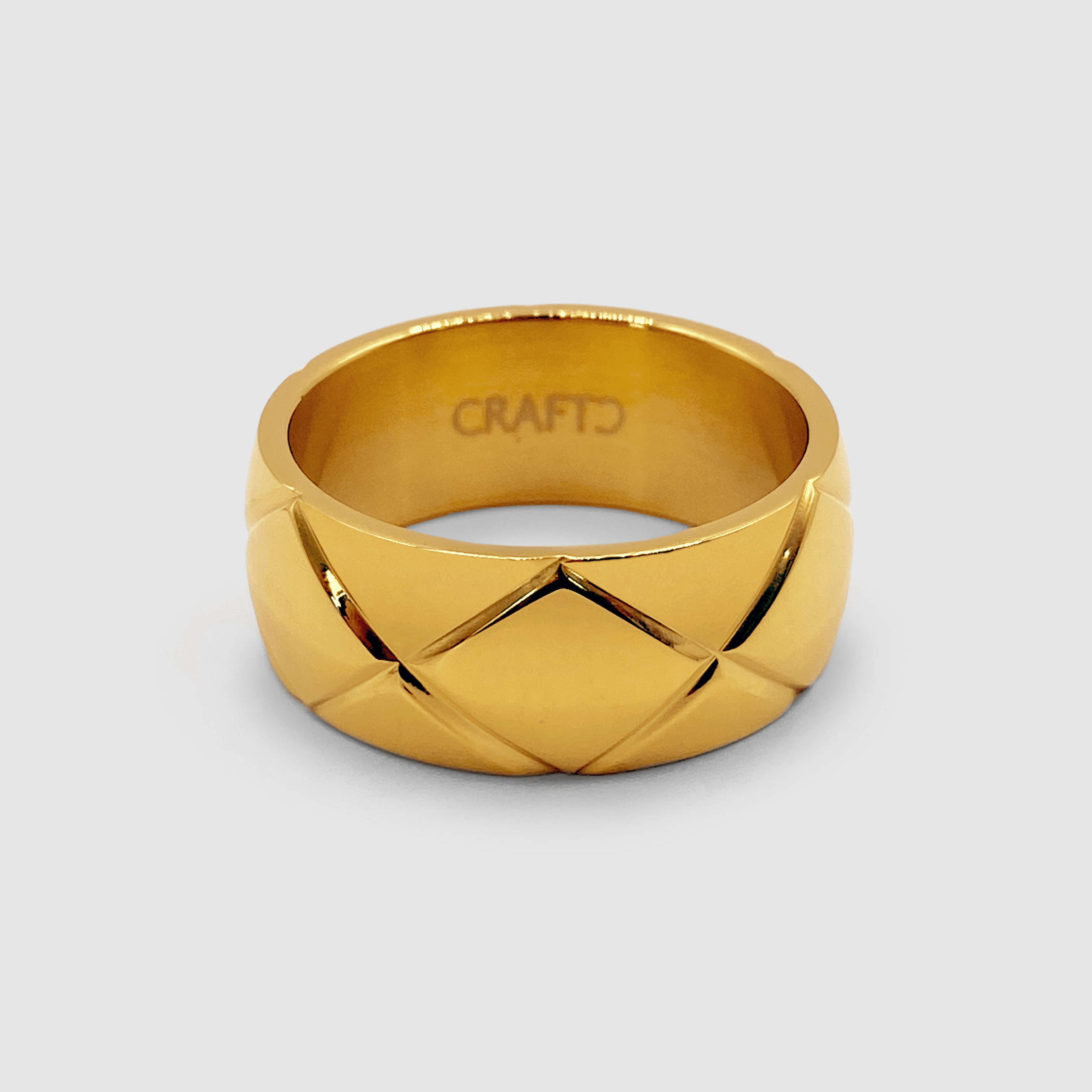 Crossed Band Ring (Gold)