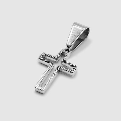 Hollow Cross Pendant (Silver)