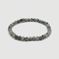 Kiwi Stone Bracelet (Silver)