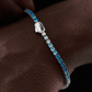 Blue Tennis Bracelet (Silver) 3mm