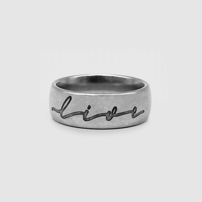 Live Free Band Ring (Silver)