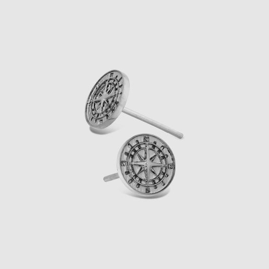 Compass Earring (Silver)