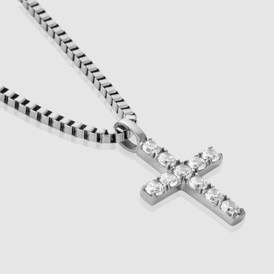 Iced Cross (Silver)