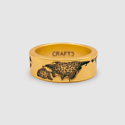 World Band Ring (Gold)