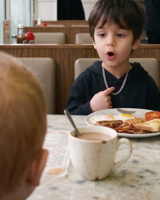 Boy pointing at his CRAFTD chain